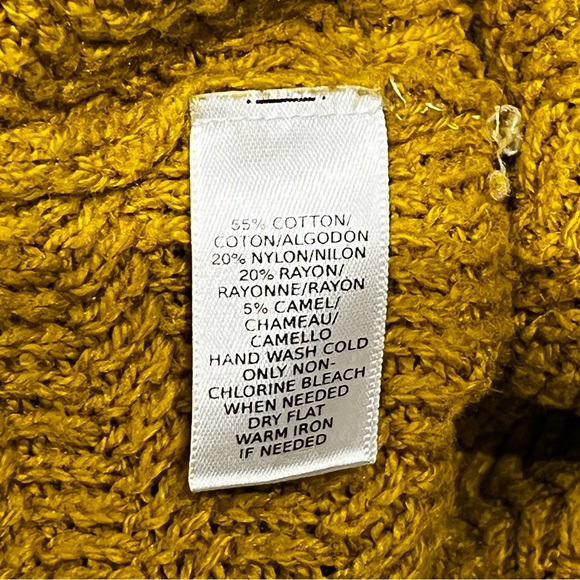 Loft knit sweater in the color marigold. Size Medium. - Picture 6 of 6